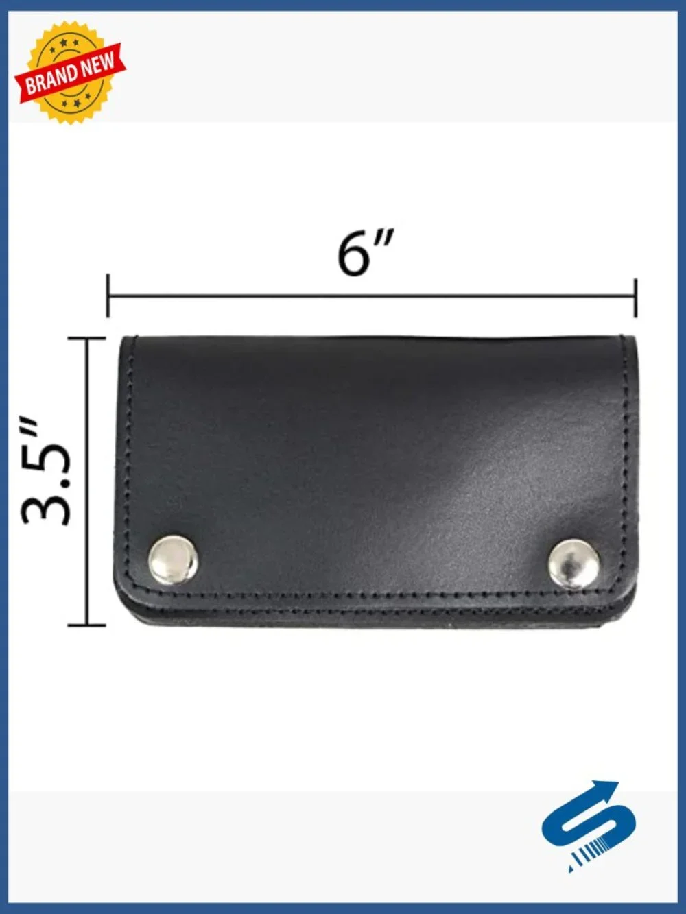 Bi-Fold Anti-Theft Leather Wallet with Removable Chain 14